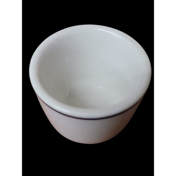 Walker China Coffee Cup Vitrified Jeannette Corp Restaurant Ware Vtg Blue Rim - Picture 6 of 13